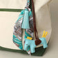Faux Leather Horse Tassel Scarf Keychain / Bag Charm