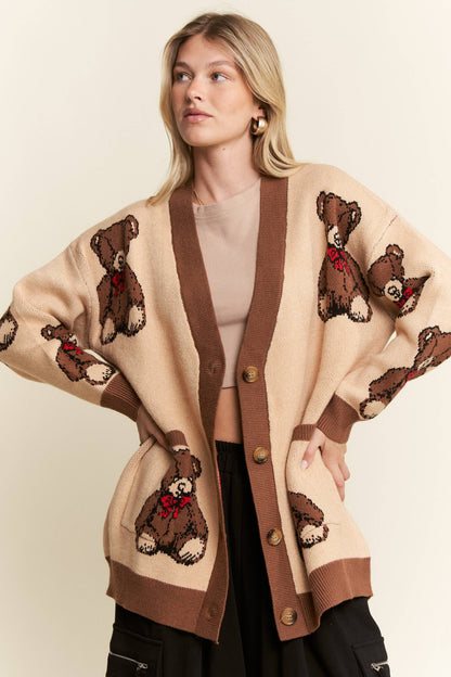BEARY ADORABLE CARDIGAN