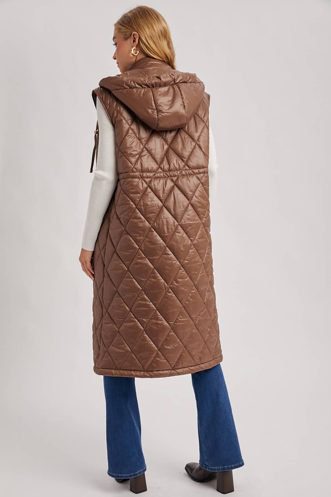 Diamond Quilted  Puffer Vest: 2 Colors