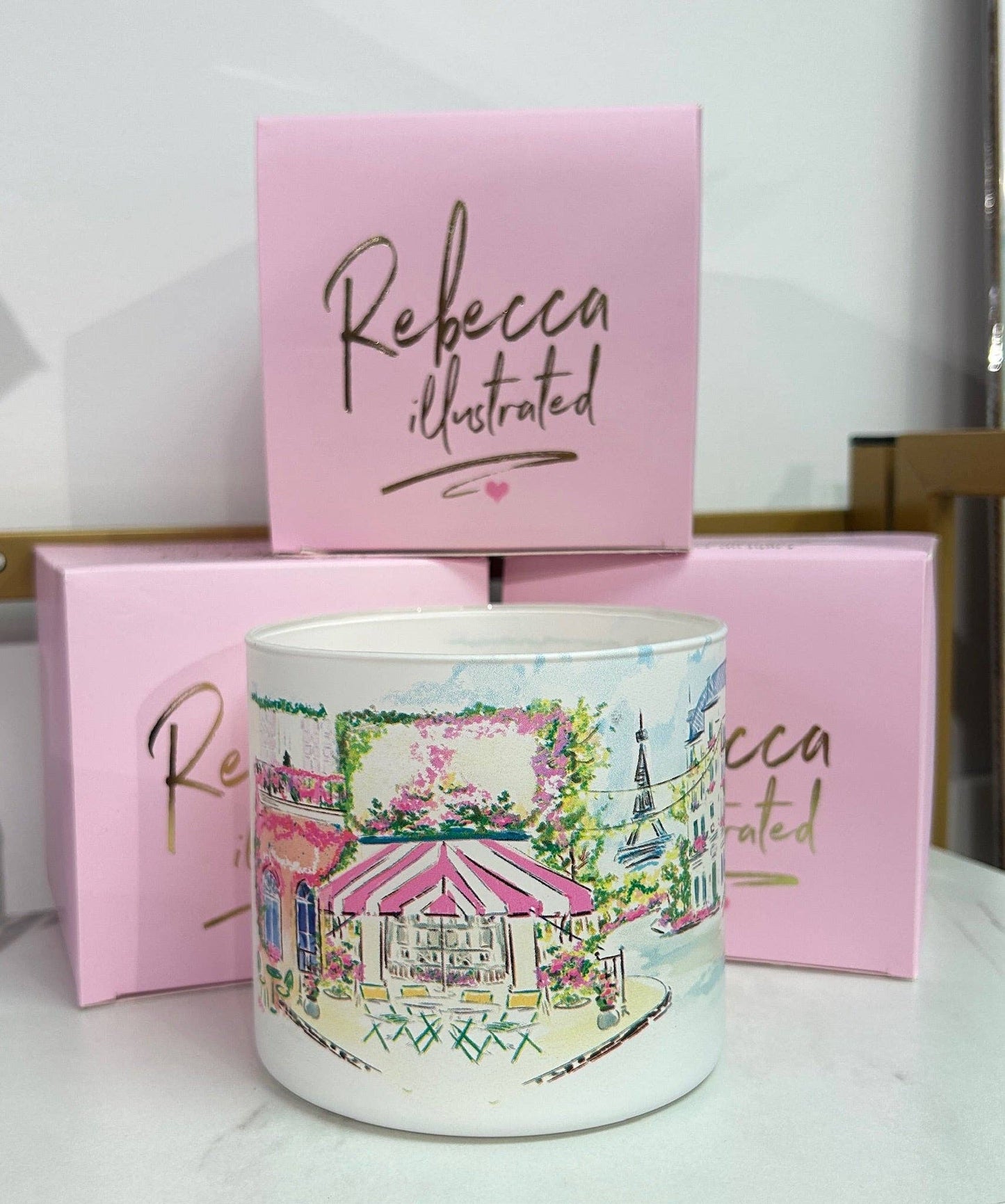 Rebecca Illustrated: EIFEL TOWER SCAPE CANDLE