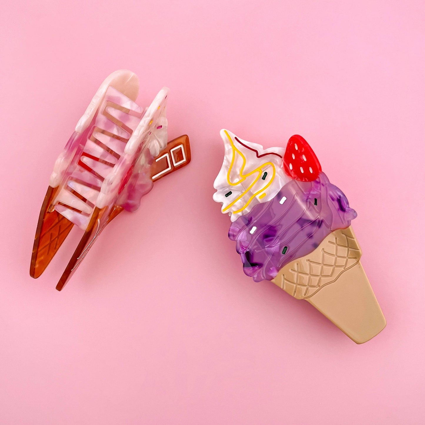 Acetate Ice Cream Hair Claw