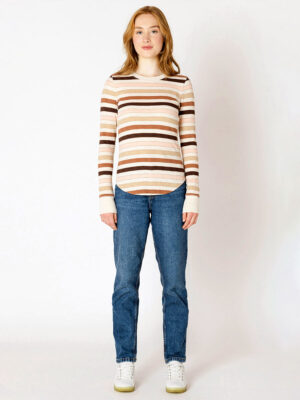 Ribbed Fall Crewneck
