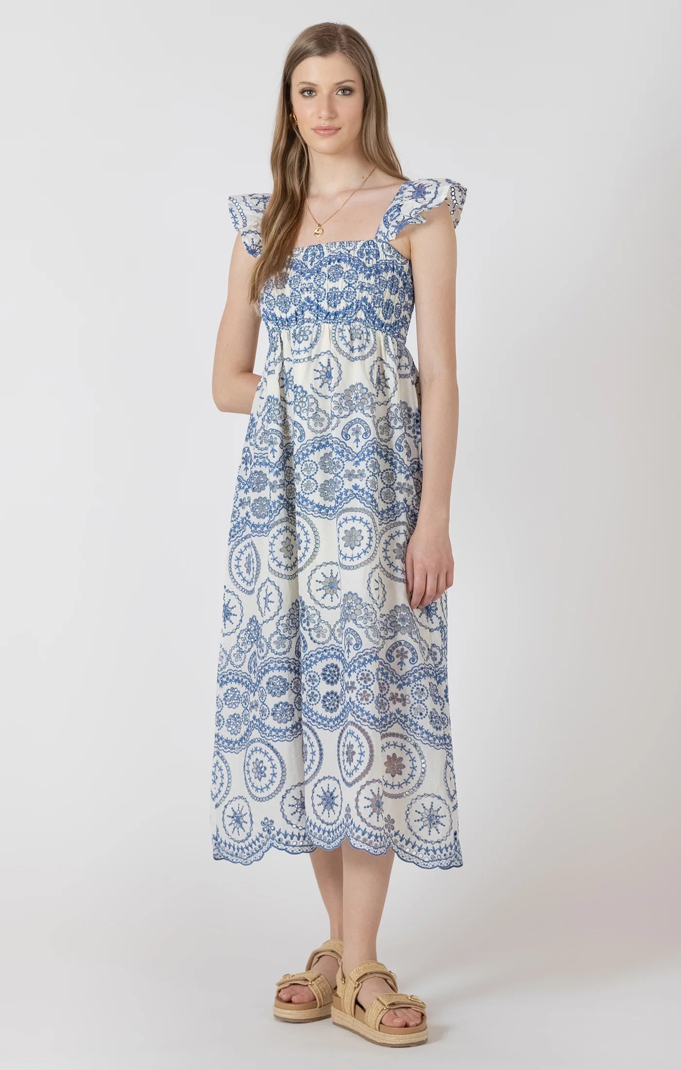 Blue Haven Stitched Dress