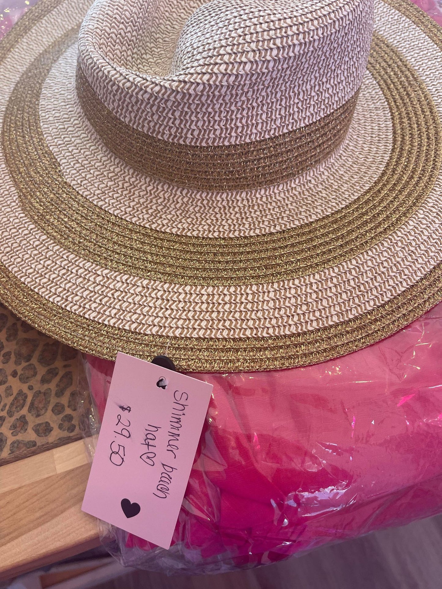Shimmer Beach Hat - Ashley Irene Boutique